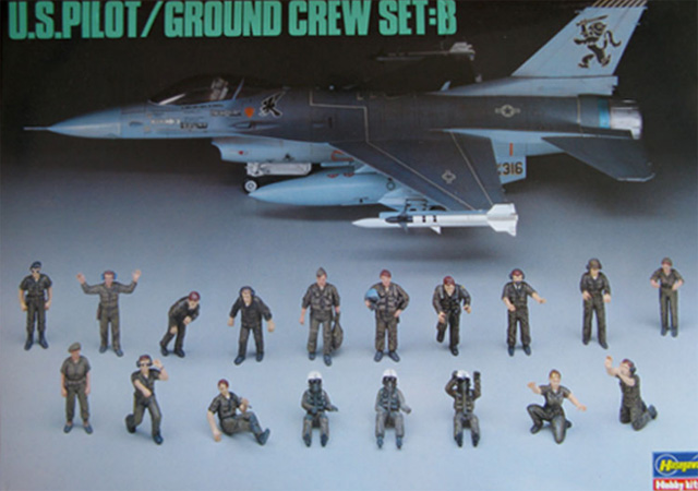 Hasegawa - U.S. Pilot/Ground Crew Set:B