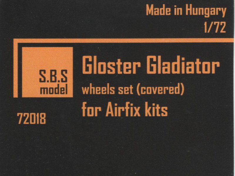 S.B.S Model - Gloster Gladiator wheels set (covered)