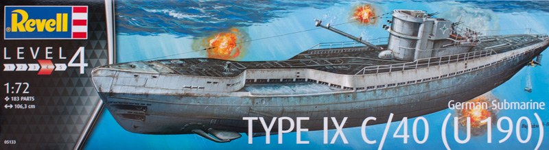 Revell - German Submarine Type IX C/40 (U190)