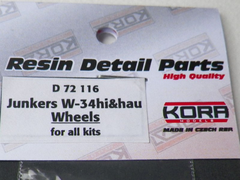 Kora Models - Junkers W-34hi&hau Wheels