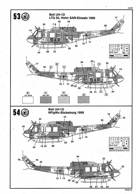 Revell - Bell UH-1D SAR/Heeresflieger