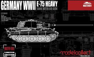 Germany WWII E-75 Heavy Tank with 88 Gun
