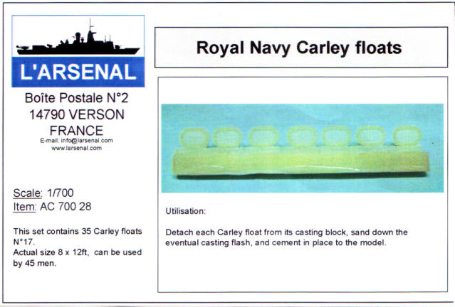 L'Arsenal - Royal Navy Carley floats