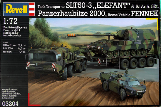 Revell - SLT50-3 Elefant & Sd.Anh. 52t, PZH 2000, Fennek