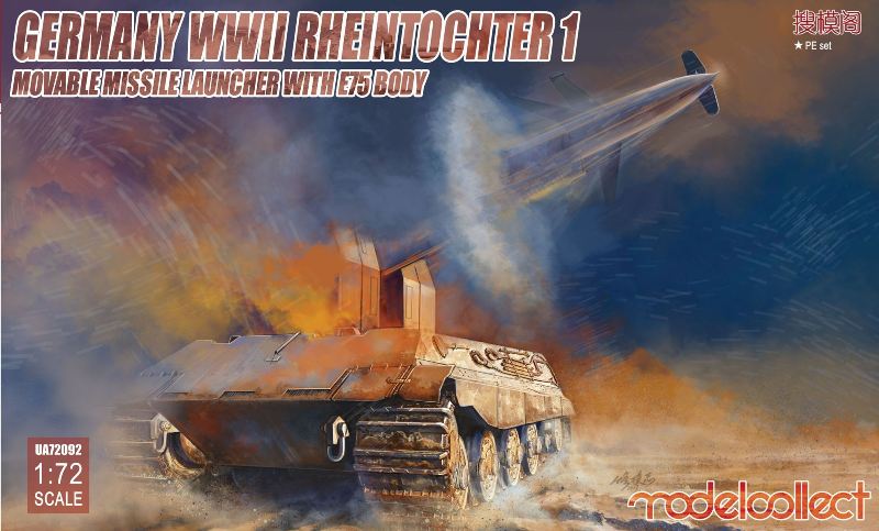Modelcollect - Germany WWII Rheintochter 1 Movable Missile Launcher w. E75