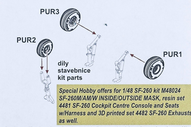 CMK - SF-260 Wheels