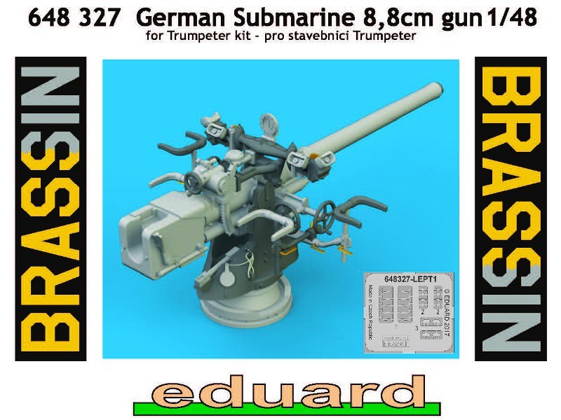 Eduard Brassin - German Submarine 8,8cm gun