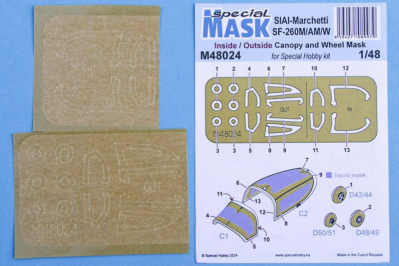 Special Mask - SIAI-Marchetti SF-260M/AM/W inside/outside mask