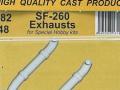 SF-260 Exhausts 1/48 / for SH kits von CMK