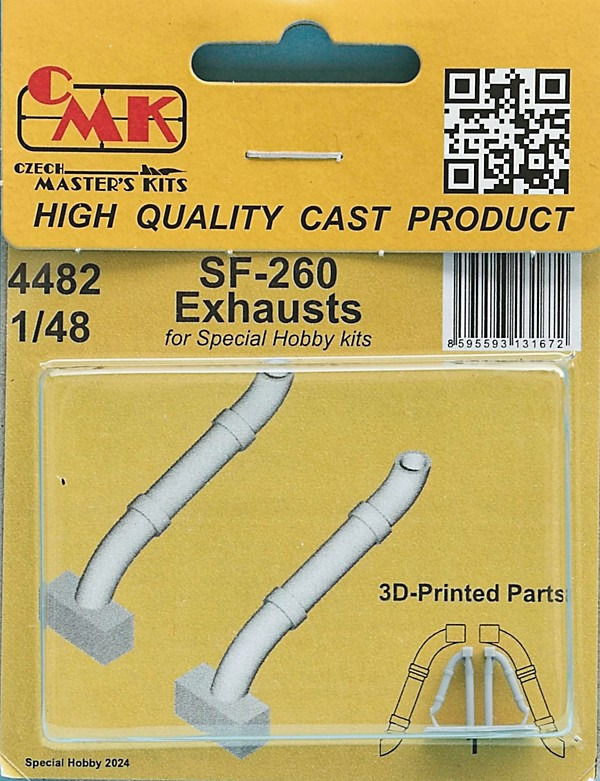 CMK - SF-260 Exhausts 1/48 / for SH kits