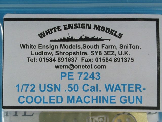 White Ensign Models - USN .50 Cal. WATER-COOLED MACHINE GUN
