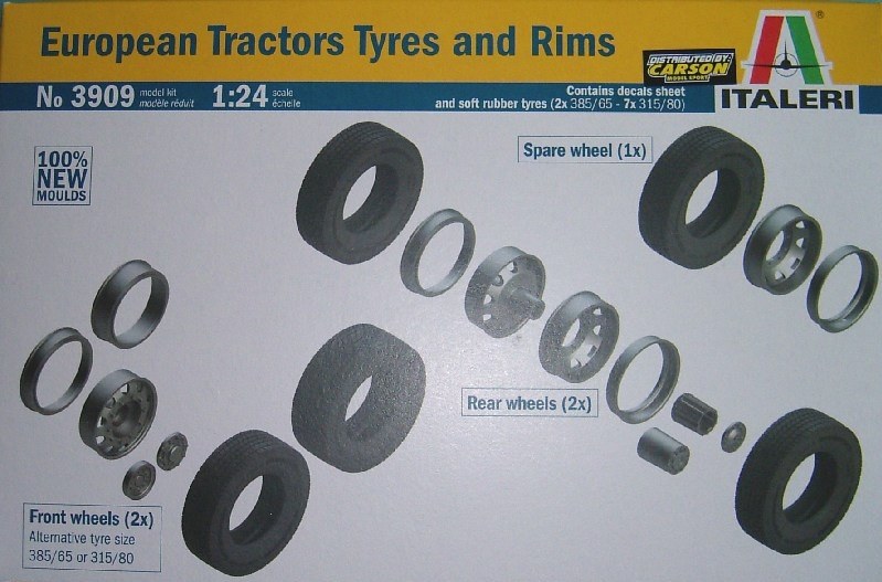 Italeri - European Tractors Tyres and Rims