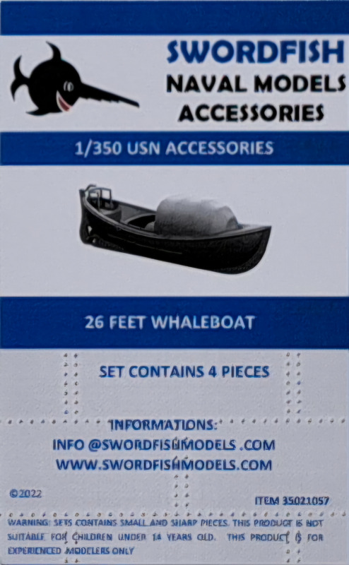 Swordfish Models  - 26 Feet Whaleboat