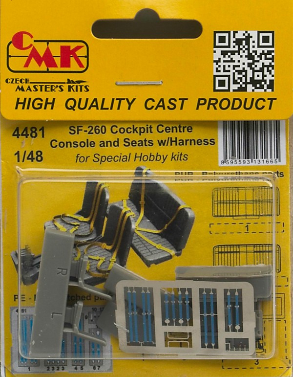 CMK - SF-260 Cockpit Centre Console and Seats w/Harness