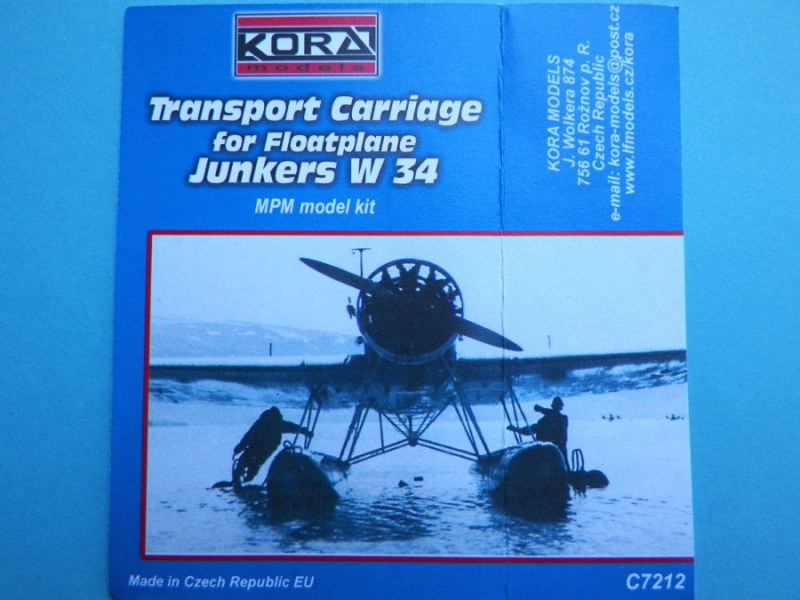 Kora Models - Transport Carriage for Floatplane Junkers W34