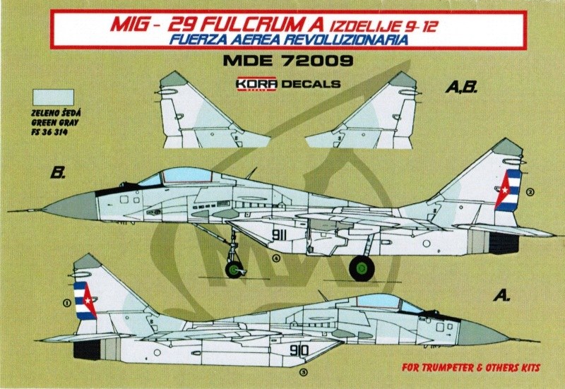 Kora Models - MIG-29 Fulcrum A Izdelije 9-12