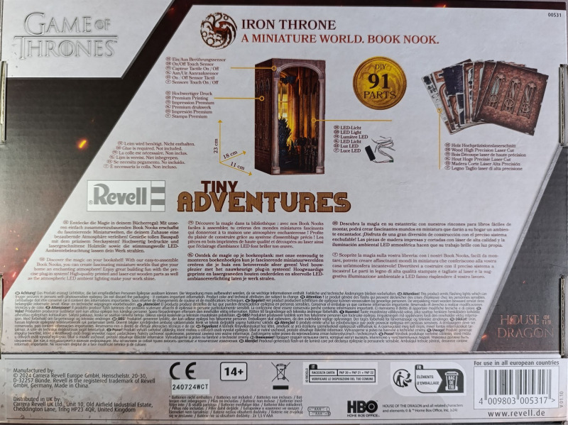 Revell - Iron Throne - A Miniature World. Book Nook