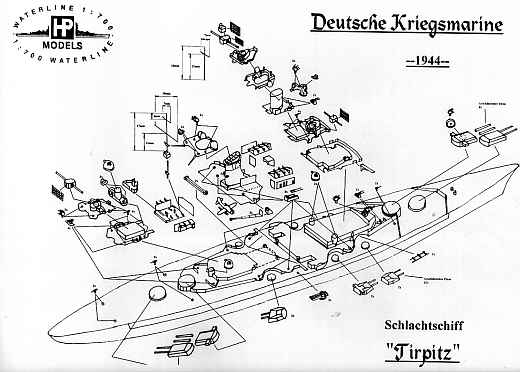 HP-Models - Schlachtschiff Tirpitz 1944