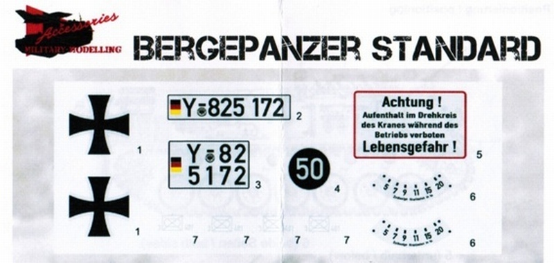 Military Modelling Accessories - Bergepanzer Standard