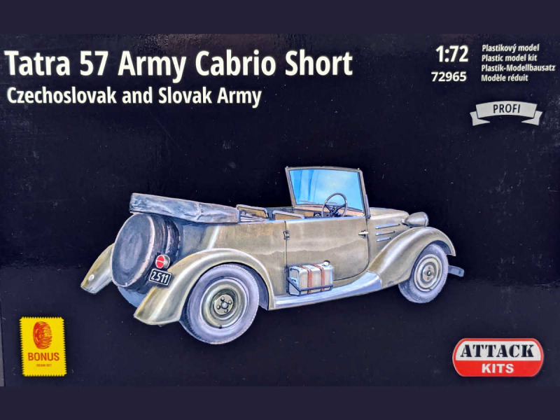 Attack Hobby Kits - Tatra 57 Army Cabrio Short