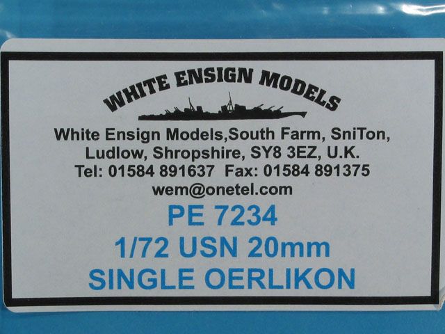 White Ensign Models - USN 20mm SINGLE OERLIKON