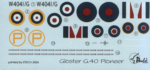 Pavla - Gloster G.40 Pioneer