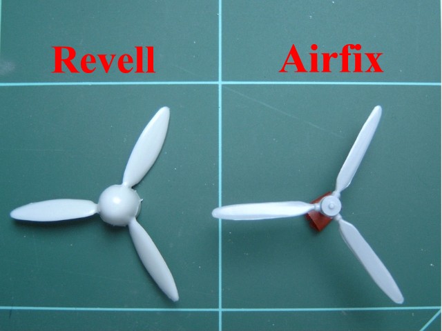Die Propeller von Revell und Airfix