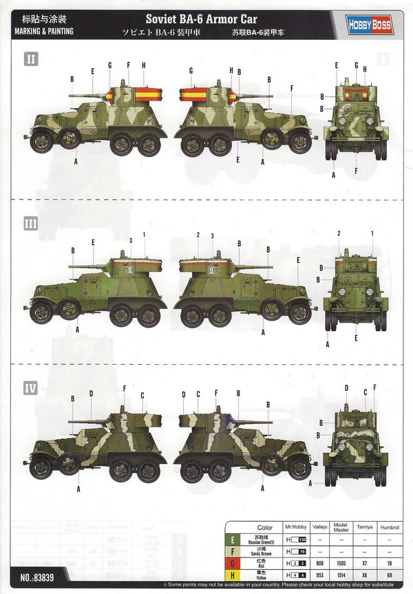 HobbyBoss - Soviet BA-6 Armor Car