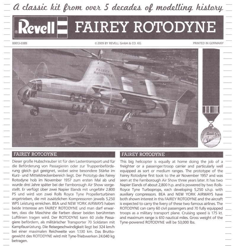 Revell - Fairey Rotodyne