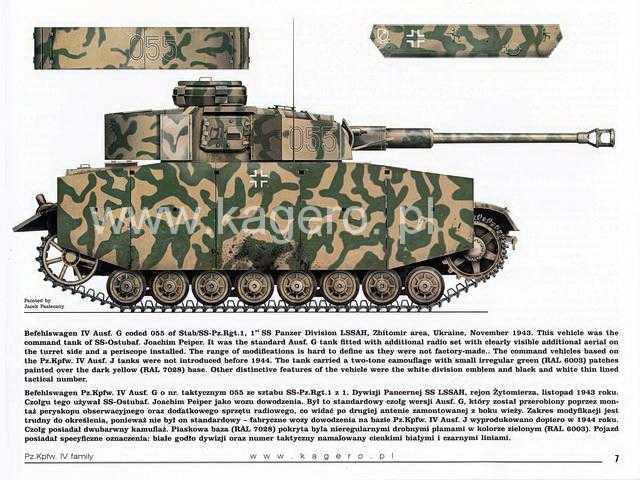 Panzer-Befehlswagen IV Ausf.G mit der Kennung 055 - Ukraine/November 1943