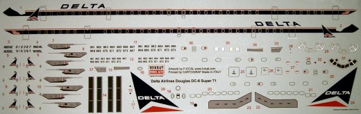 Minicraft Model Kits - Delta DC-8 Super 71