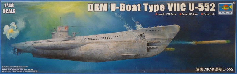 Trumpeter - DKM U-Boat Type VIIC U-552 Teil 2