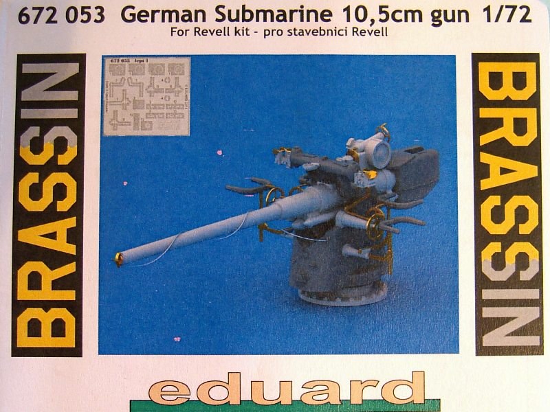 Eduard Brassin - German Submarine 10,5cm gun
