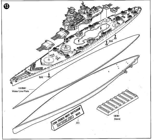 Trumpeter - Schlachtschiff Richelieu