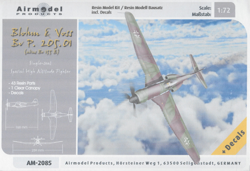 Airmodel Products - Blohm & Voss Bv P.205.01