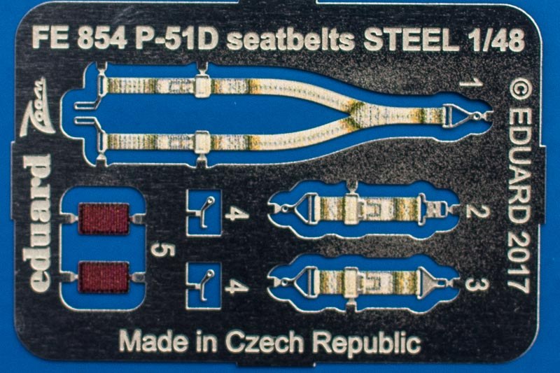 Eduard Ätzteile - P-51D Seatbelts Steel