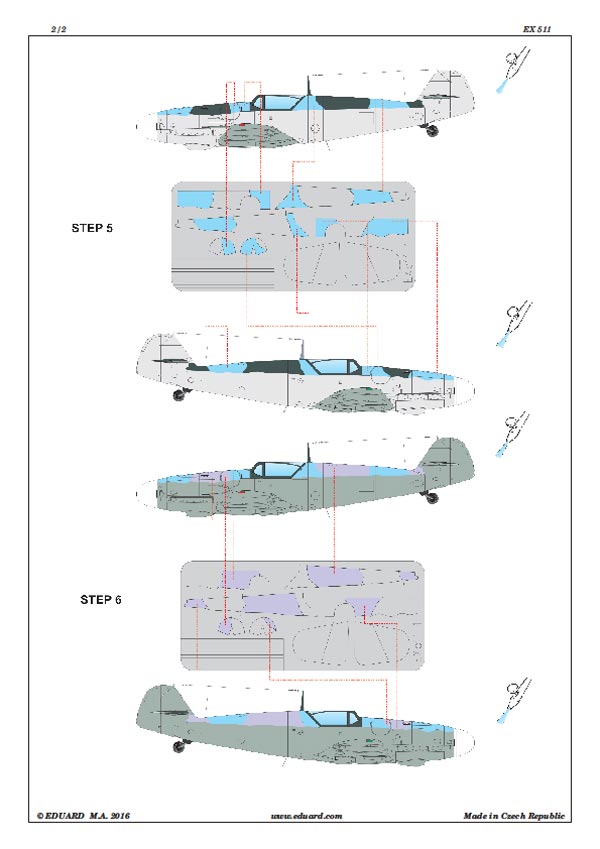 Eduard Mask - Bf 109G camo scheme - WNF