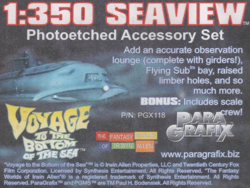 ParaGrafix Modeling Systems - Seaview Photoetched Accessory Set