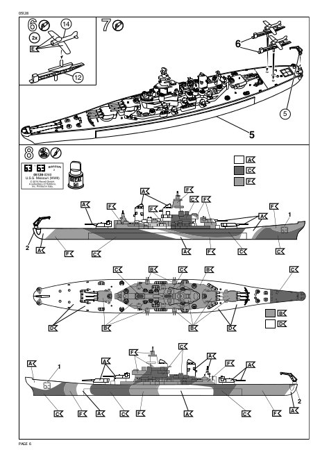 Revell - Battleship U.S.S. Missouri (WWII)