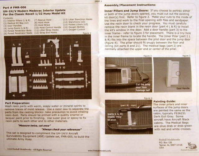 Fireball Modelworks - Huey Modern Medevac Interior