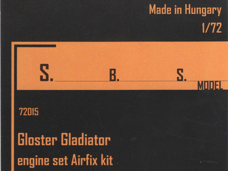 S.B.S Model - Gloster Gladiator engine set