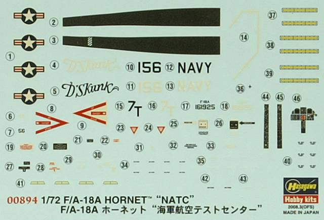 Hasegawa - F/A-18A Hornet NATC