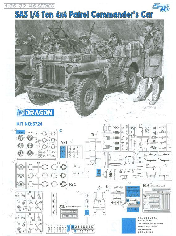 SAS ¼ Ton 4x4 Patrol Commander´s Car