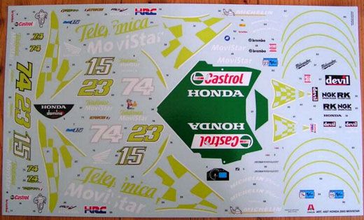 Italeri - Honda RC211V "Team Telefonica MoviStar"