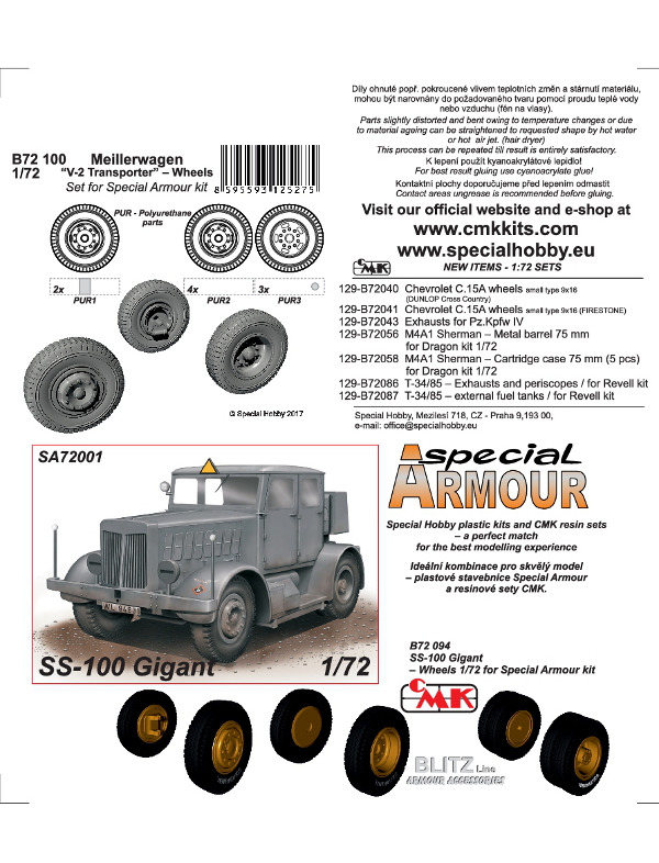 CMK - Meillerwagen V-2 Transport Wheels
