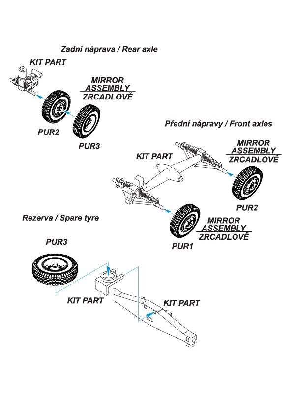 CMK - Meillerwagen V-2 Transport Wheels