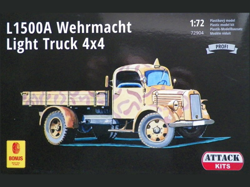 Attack Hobby Kits - L1500A Wehrmacht Light Truck 4x4