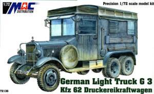 German Light Truck G 3 Kfz 62 Druckereikraftwagen