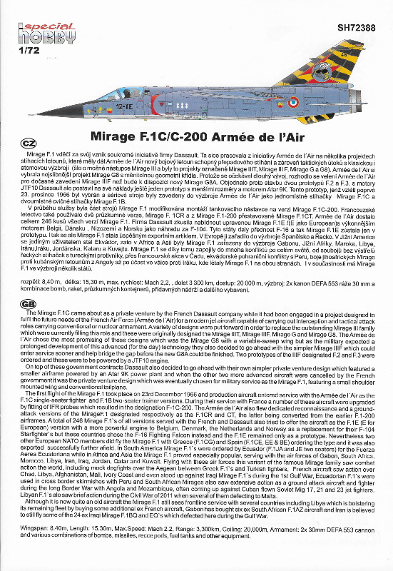 Mirage F.1C/C-200