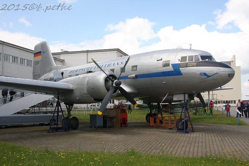 Schön erhaltene Il-14P im Elbe-Flugzeugwerk, Dresden. Leider ohne Anmeldung nicht zugänglich. 